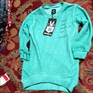 Kids Teal Sweatshirt - Angels on Earth